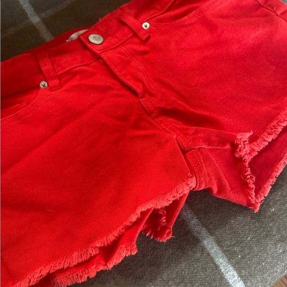 NO BOUNDARIES - Red cut off shorts Juniors girls size 11 - Picture 4 of 7